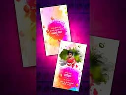 Full Screen Telugu Birthday Invitation video editing