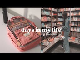 Study vlog | visiting library | how LingQ  works📚🇰🇷 | autumn days🍂 | waking up at 4:45 am