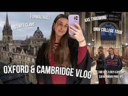 Cambridge Archaeologist vlog  ⎸Oxford Day Trip & UNIV College Tour