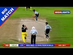 Big match India vs Australia highlights: Sachin decided to chase in single handly