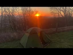 Wild camp, battered by winds, falling over and a new hat