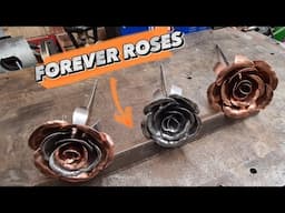 Making an everlasting metal rose