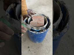 DIY Planter Cement Craft #short #youtubeshort #reel #viral #trending #diy #diyplanner #gardendecor