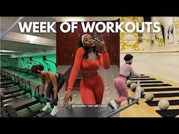 WEEK OF WORKOUTS: current workout split + fitness classes + more