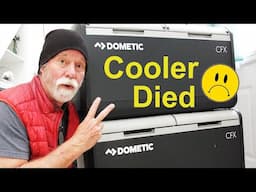 Vanlife with a Broken Dometic Cooler Fridge Van conversion and camper van living with cooler or 12 v