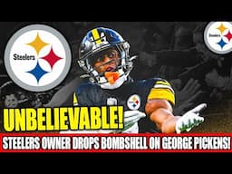 Steelers Owner Unveils Surprising Revelation About George Pickens: A Shocking Twist in Team News