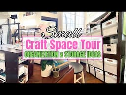 Small Craft Room Tour 2024 + Genuis Craft Storage & Organization Ideas