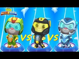 Tom vs Tom vs Tom Who Win Talking Tom Hero Dash Gameplay