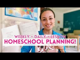 How I Do Weekly, Daily, Lesson Planning for Homeschool!