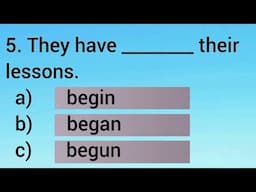 20+ Questions - VERBS Quiz | VERBS | Choose the Correct VERBS to Complete the Sentence