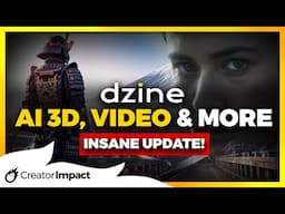 Dzine AI's MASSIVE UPDATE! NEW AI to 3D, Ai Video Generator & More