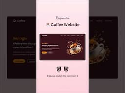 Responsive Coffee Website in HTML & CSS