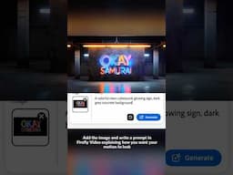Creating Title Animations with Firefly Generate Video #ai #adobe