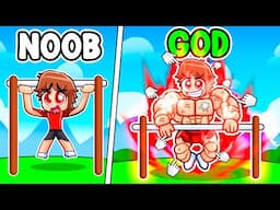 Upgrading NOOB to GOD in Roblox Muscle Race Clicker With MY CRAZY FAN GIRLS...