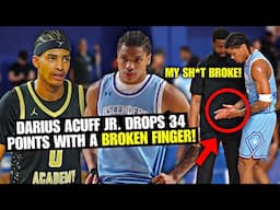 #1 Ranked PG Darius Acuff Jr SHUT THE GYM DOWN vs Link Academy and Chris Cenac with a BROKE FINGER!!