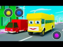 Round and Round | Wheels On The Bus Go | Popular Nursery Rhyme | Pilli Go Preschool Nursery Rhymes