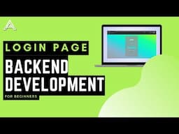 Backend web development tutorial for beginners | How to create a website? Part 2 [ login page ]