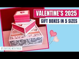 Valentines 2025: lidded box in five sizes