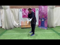 RAJASTHAN ROYALS ACADEMY LOCKDOWN DRILLS: Picking the line of the ball