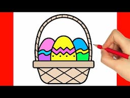 How To Draw An Easter Basket