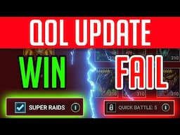 🚨NEW QOL PATCH!🚨SUPER RAID & QUICK BATTLES ADDED!  | Raid: Shadow Legends