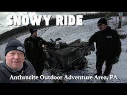 Snowy Ride at Anthracite Outdoor Adventure Area, PA #aoaa