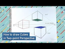 How to draw Cubes in Two-point Perspective | Quick & Easy