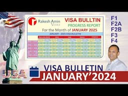 USA JANUARY 2025 Visa Bulletin update, F1, F2A, F2B, F3, F4, Final Action Date, Date of Filing