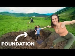 DIGGING THE FOUNDATION BY HAND // Building Our Own Home