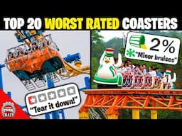 Top 20 WORST Rated Roller Coasters ON EARTH