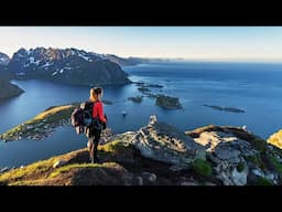 Midnight run on Reinebringen in Lofoten - Insta360 Onex 3