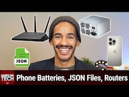 Old Electronics - Phone Batteries, JSON Files, Router Setups