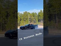 2024 C8 Corvette Burnout Mode Testing #c8 #corvette #burnout #2024c8corvette #Drifting