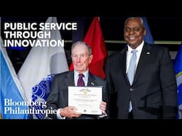 U.S. Secretary of Defense Presents Mike Bloomberg Defense Medal for Distinguished Public Service