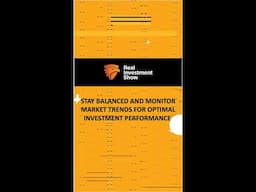 Stay Balanced and Monitor Market Trends for Optimal Investment Performance