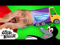 New Playground Adventure for Kids with Steve and Maggie | My House | English Magic Stories