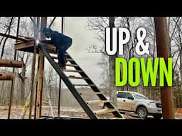 IT JUST GOT EASIER!! EP #4 BUILDING A LOOKOUT/FIRE TOWER AIRBNB!!