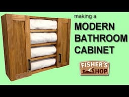 Woodworking:  Making a Modern Bathroom Cabinet