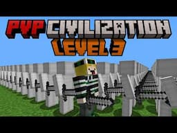 Minecraft but I become the HERO of PVP CIVILIZATION