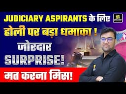 JUDICIARY ASPIRANTS के लिए होली पर बड़ा धमाका ! Utkarsh Law Classes | Hassib Sir