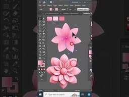 illustrator best effect. flower design, transform effects. Illustration design