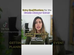 Entry Qualifications for thr Event Management Career