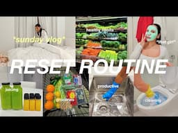 *ultimate* SUNDAY RESET ROUTINE 2024 🌱 grocery shop & restock, cleaning motivation, self care