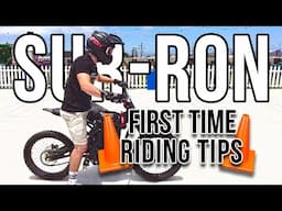 Sur-Ron First Time Riding Tips