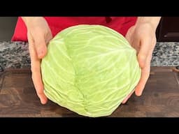 Do you have cabbage at home? Try making like this! So DELICIOUS!✨