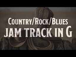 Country Rock Blues Jam Track in G