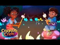 Roasting Smores with Best Friends! @CrayolaCrewOfficial | Fun & Imaginative Cartoons for Kids