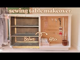 Transforming an Old Bar into My DREAM Sewing Table ✂️ | SEWING STUDIO MAKEOVER - Part 4