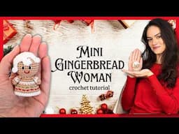 Easy Steps to Crochet a Gingerbread Woman For Christmas 2024!