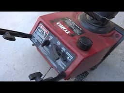 Old Toro snowblower working again